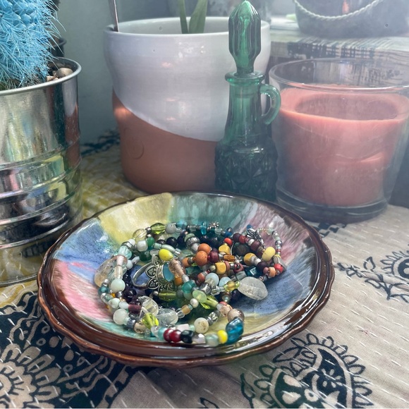 Vintage Tilso Hand Painted Original Pottery Dish Made In Japan - Picture 1 of 14